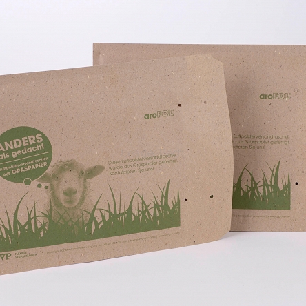 Koperty bąbelkowe z papieru z trawy 17G ekologiczne - 50 szt.