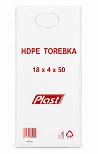 Torebki Foliowe HDPE 18/4x50cm 6µm -  opakowanie 800szt