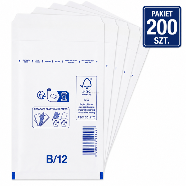 12/B Koperty bąbelkowe/powietrzne WYSOKA JAKOŚĆ - 200 szt