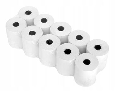Rolki termiczne 57mmx15mb bez BPA  / zgrzewka-10szt, karton-180szt /