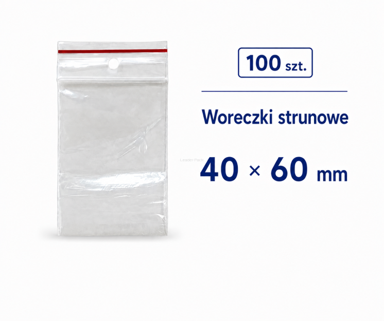 Woreczki strunowe 40x60 opk.100szt