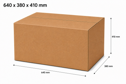 Karton klapowy 640x380x410mm 630g/m2  fala EB, 5warstwowy (gab.C, opk.10szt)