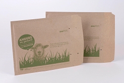 Koperty bąbelkowe z papieru z trawy 17G ekologiczne - 50 szt.